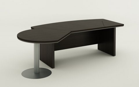 Psací stůl s jednacím prvkem Berlin Lux 255x155x76 cm