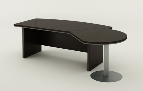 Psací stůl s jednacím prvkem Berlin Lux 255x155x76 cm, IG290