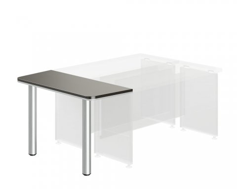 Zakončovací prvek pro jednací stůl Smartex 120x50x76,2 cm