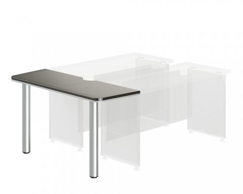 Zakončovací prvek pro jednací stůl Smartex 140x50x76,2 cm