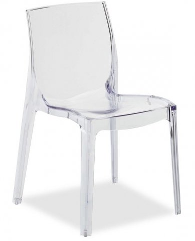 Plastová židle FEMME FATALE transparentní