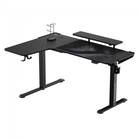 Elektrický výškově stavitelný rohový herní stůl ULTRADESK WINGER