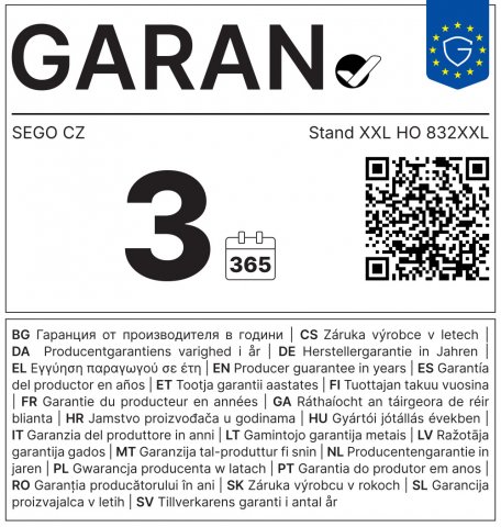 Pracovní židle STAND XXL CR
