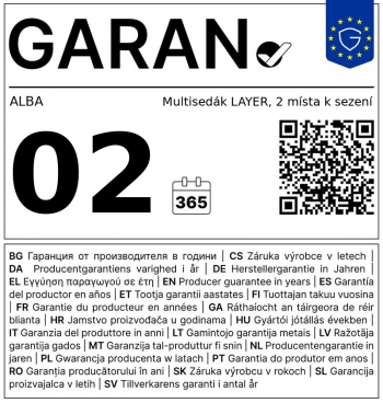 Multisedák LAYER, 2 místa k sezení
