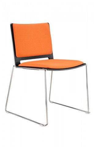 Plastová židle FILO (s čalouněním)